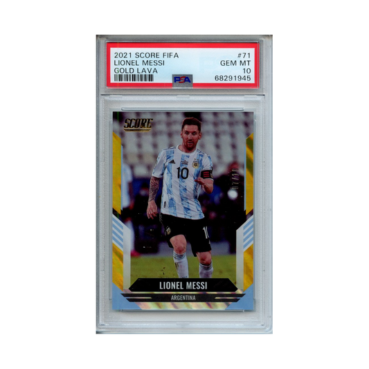 Lionel-Messi-Gold-Lava-2021-Score-Fifa-PSA-10-Vorderseite