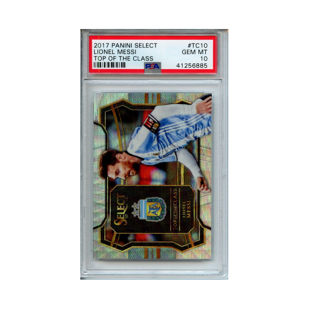 Lionel-Messi-Top-of-the-Class-2017-Panini-Select-PSA-10-Vorderseite