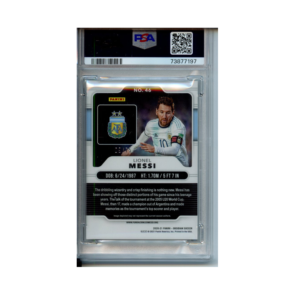 Lionel-Messi-Electric-Etch-Purple-2020-Panini-Obsidian-PSA-10-Rückseite