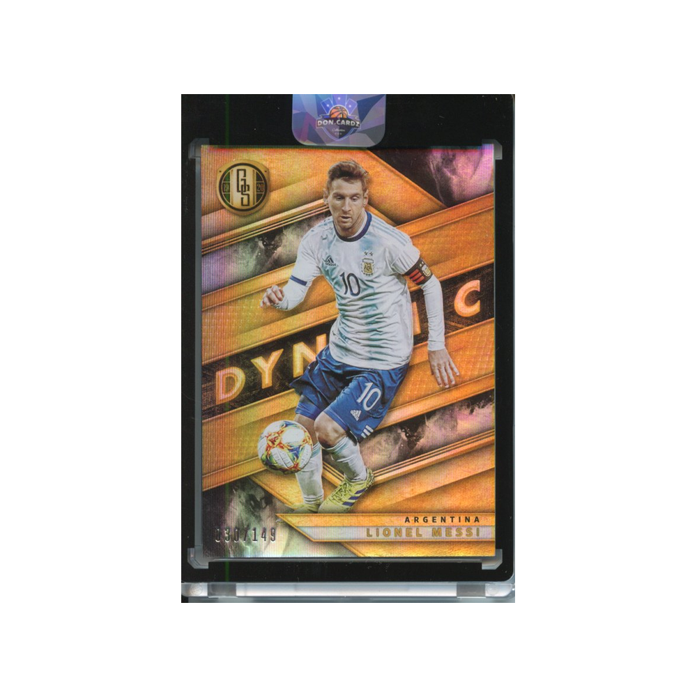 Lionel-Messi-Dynamic-/149-2019-Gold-Standard-Vorderseite