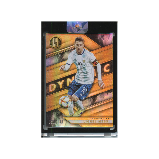 Lionel-Messi-Dynamic-/149-2019-Gold-Standard-Vorderseite