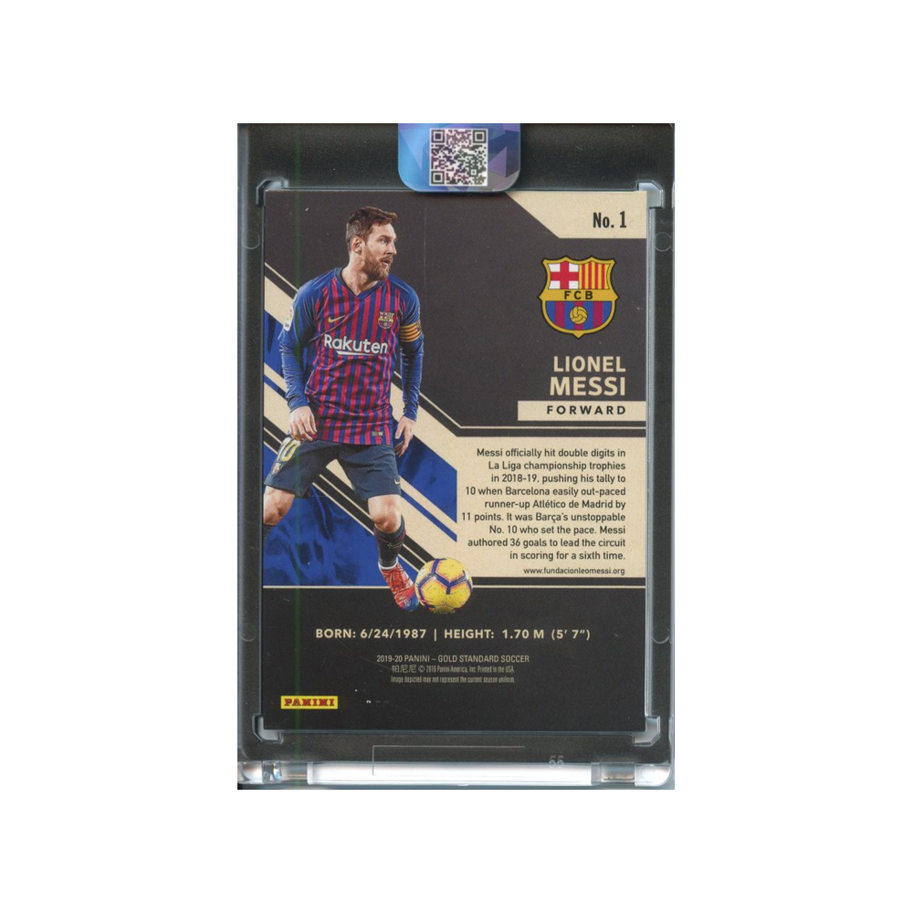 Lionel-Messi-/129-2019-Gold-Standard-Rückseite