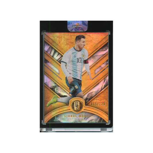 Lionel-Messi-Argentina-/129-2019-Gold-Standard-Vorderseite