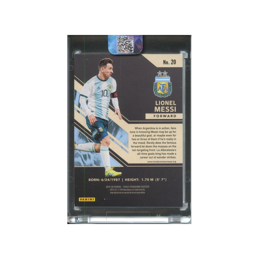 Lionel-Messi-Argentina-/129-2019-Gold-Standard-Rückseite