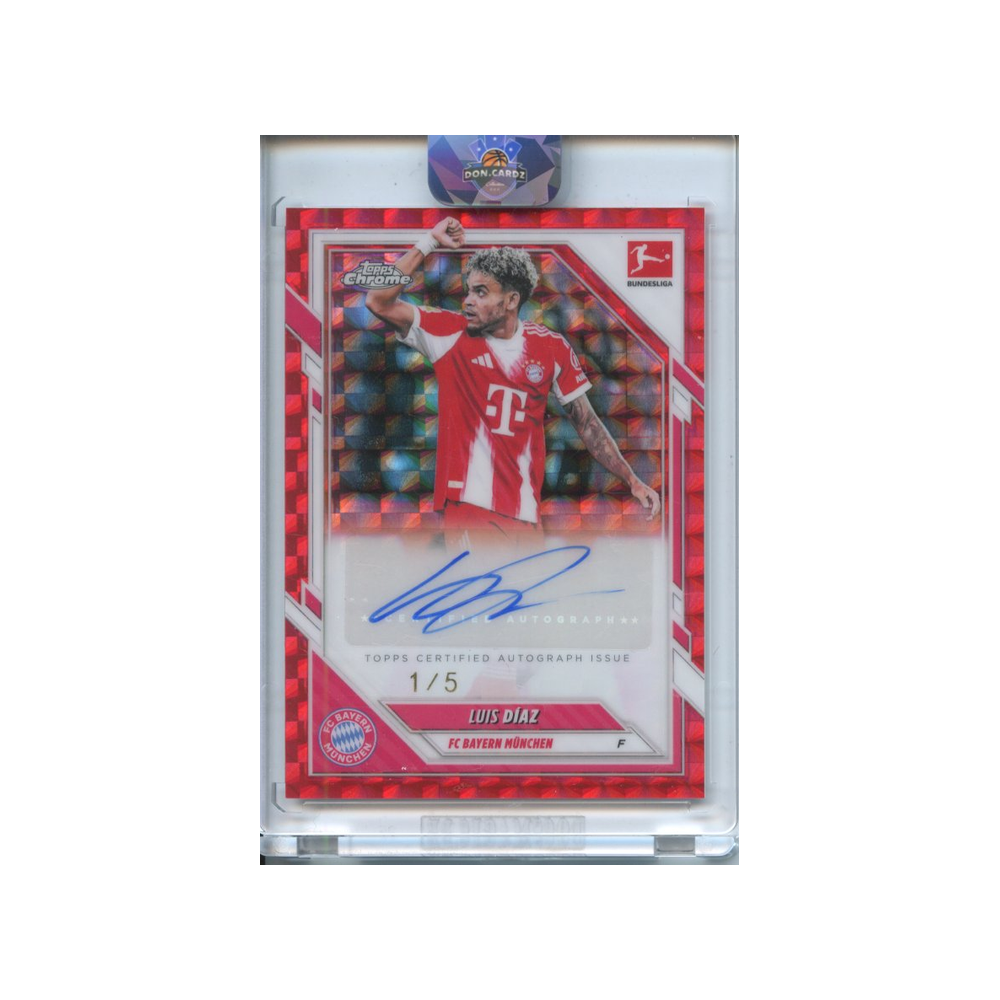 Luis-Diaz-Autograph-/5-Red-2025-Topps-Chrome-Vorderseite