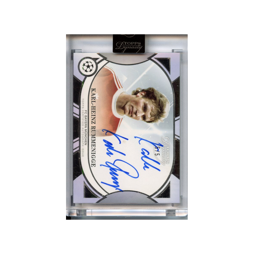 Karl-Heinz-Rummenigge-Autograph-/5-2025-Topps-Dynasty-Vorderseite