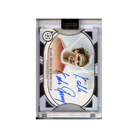 Karl-Heinz-Rummenigge-Autograph-/5-2025-Topps-Dynasty-Vorderseite