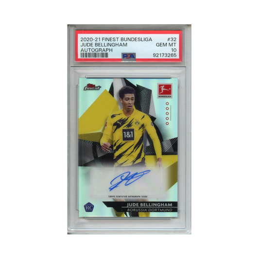 Jude-Bellingham-Autograph-2020-21-Finest-Bundesliga-PSA-10-Vorderseite