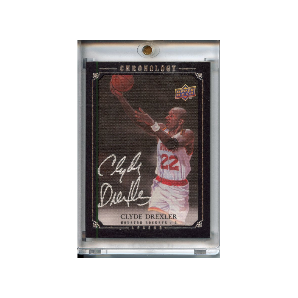 Clyde-Drexler-Autograph-Legend-/99-2007-Upper-Deck-Chronology-Vorderseite