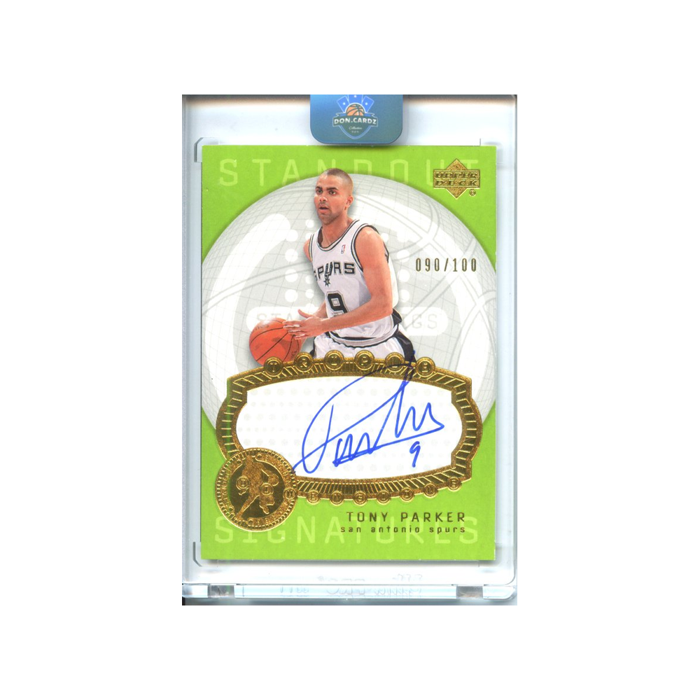 Tony-Parker-Standout-Signatures-/100-2003-Upper-Deck-Vorderseite