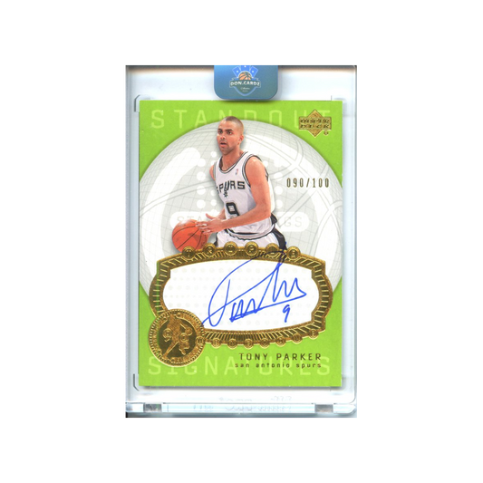 Tony-Parker-Standout-Signatures-/100-2003-Upper-Deck-Vorderseite