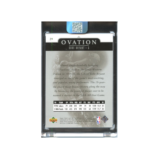Kobe-Bryant-1997-Upper-Deck-Ovation-Rückseite