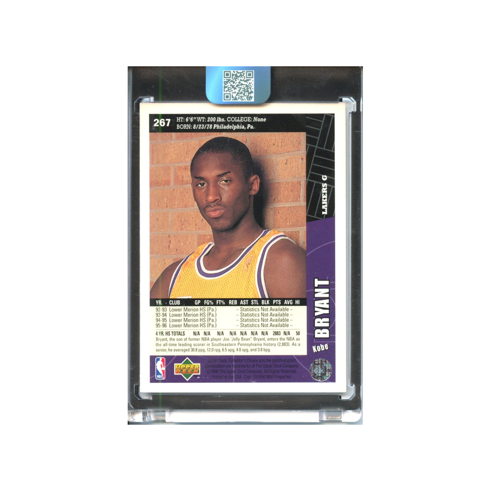 Kobe-Bryant-1995-Upper-Deck-Collectors-Choice-Rückseite