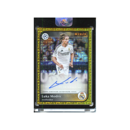 Luka-Modric-Autograph-Gold-Mojo-/50-2024-Merlin-Vorderseite