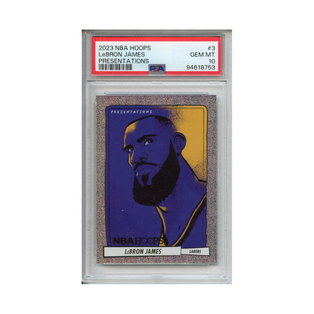 Lebron-James-Presentations-2023-NBA-Hoops-#2-PSA-10-Vorderseite