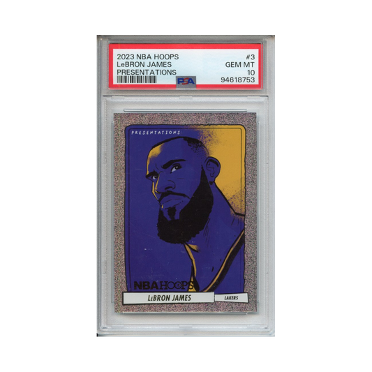 Lebron-James-Presentations-2023-NBA-Hoops-#2-PSA-10-Vorderseite