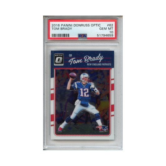 Tom-Brady-2016-Panini-Donruss-Optic-PSA-10-Vorderseite