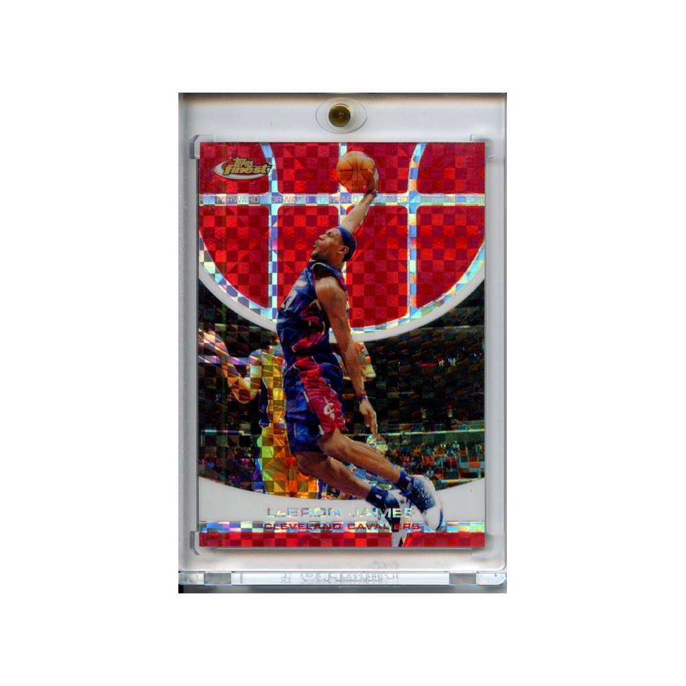 Lebron-James-Red-X-Fractor-/139-2005-Finest-Vorderseite