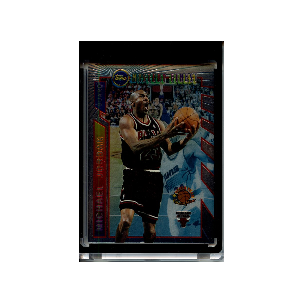 Michael-Jordan-1996-Topps-Mystery-Finest-#1-Vorderseite