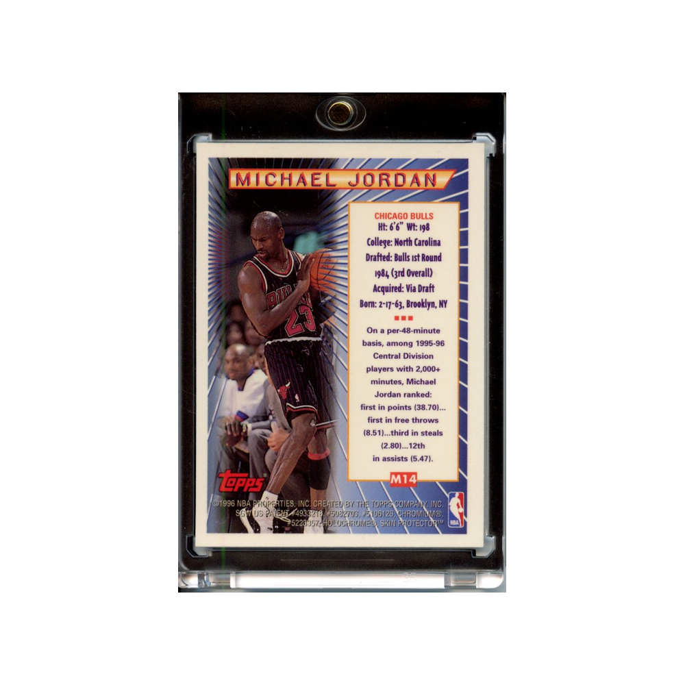 Michael-Jordan-1996-Topps-Mystery-Finest-#2-Rückseite
