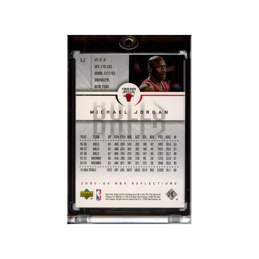 Michael-Jordan-2005-Upper-Deck-Reflections-Rückseite