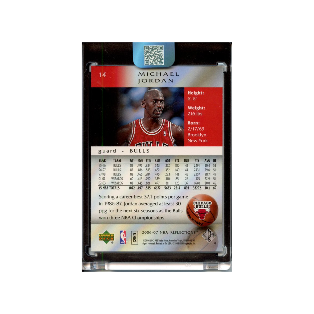 Michael-Jordan-2006-Upper-Deck-Reflections-Rückseite