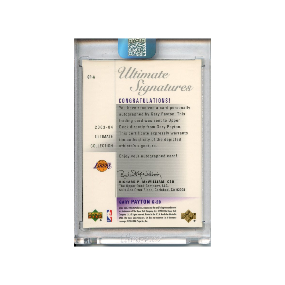 Gary-Payton-Ultimate-Signatures-2003-Ultimate-Collection-Rückseite