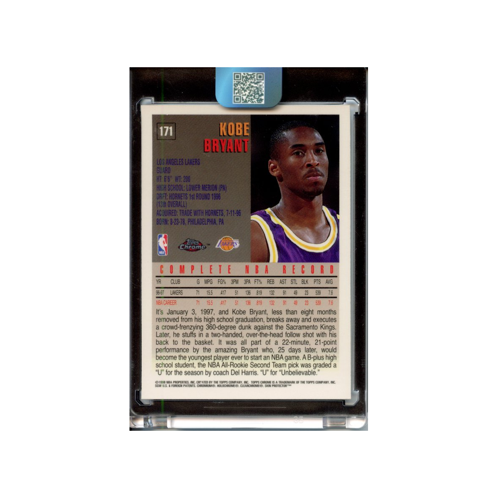 Kobe-Bryant-1997-Topps-Chrome-Rückseite