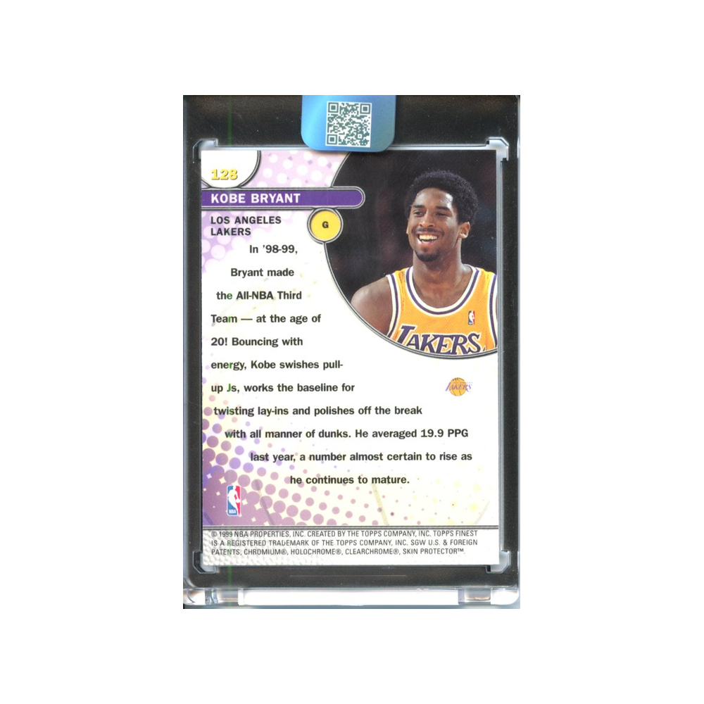 Kobe-Bryant-Sensations-1999-Topps-Finest-Rückseite