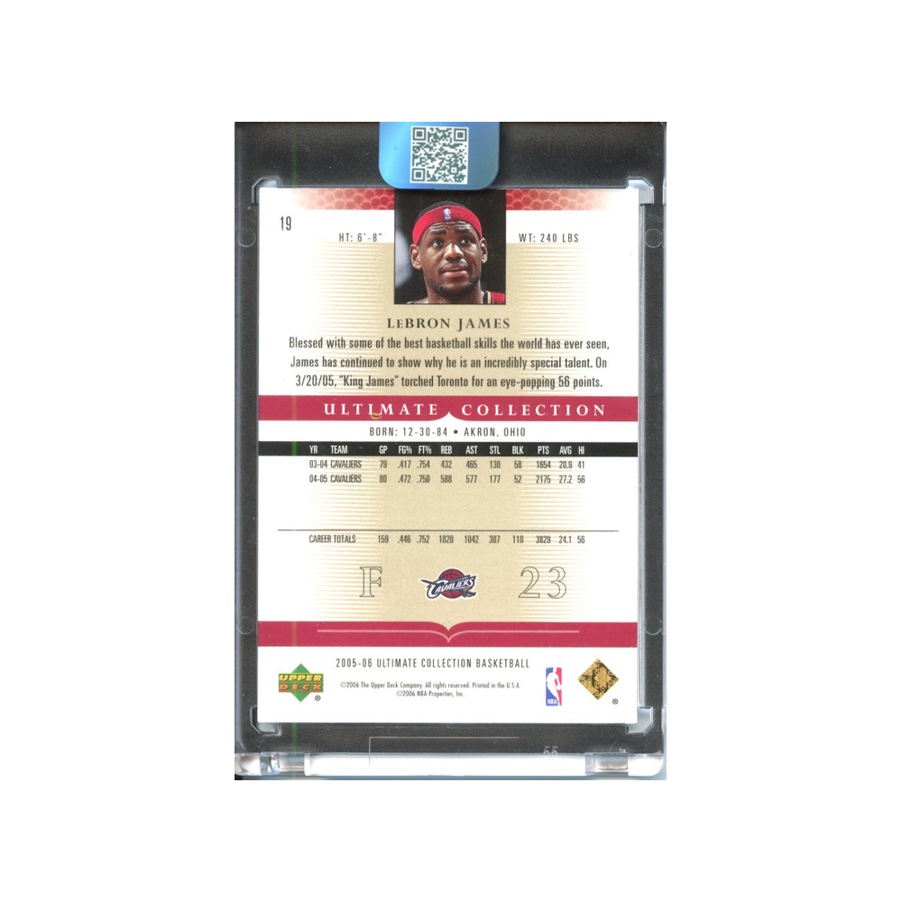Lebron-James-/750-2005-Ultimate-Collection-Rückseite