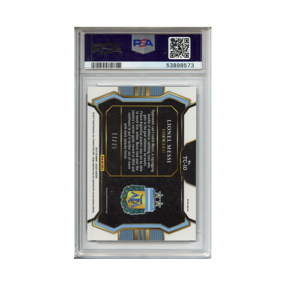 Lionel-Messi-Top-of-the-Class--Camo-2017-Panini-Select-PSA-10-Rückseite
