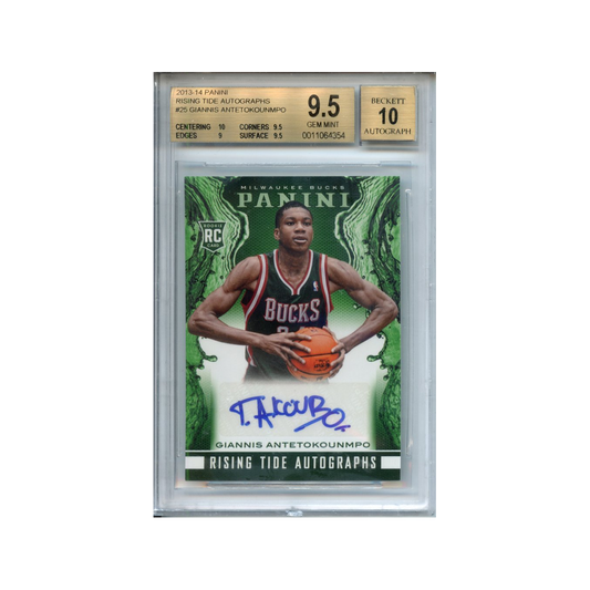 Giannis-Antetokounmpo-Rising-Tide-Autographs-2013-14-Panini--BGS-9.5/10-Vorderseite