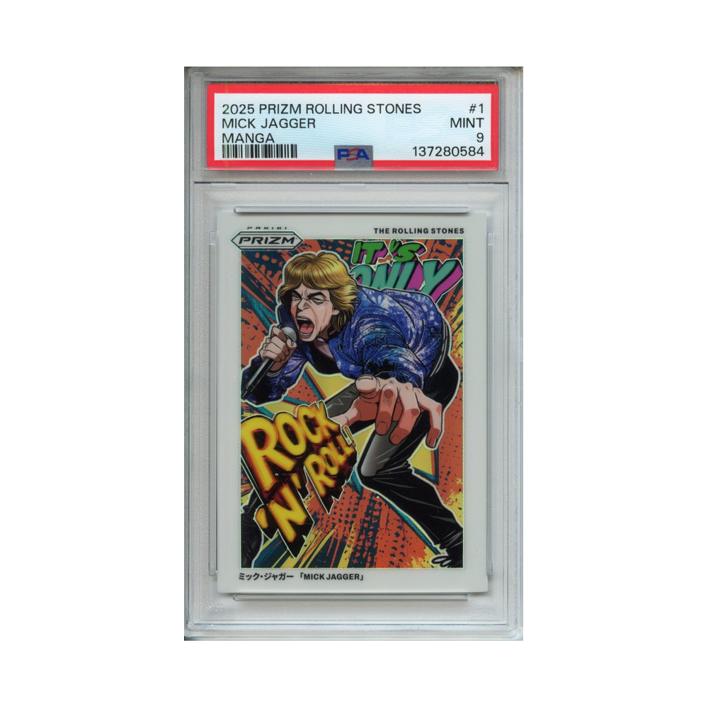 Mick-Jagger-Manga-2025-Prizm-Rolling-Stones--PSA-9-Vorderseite