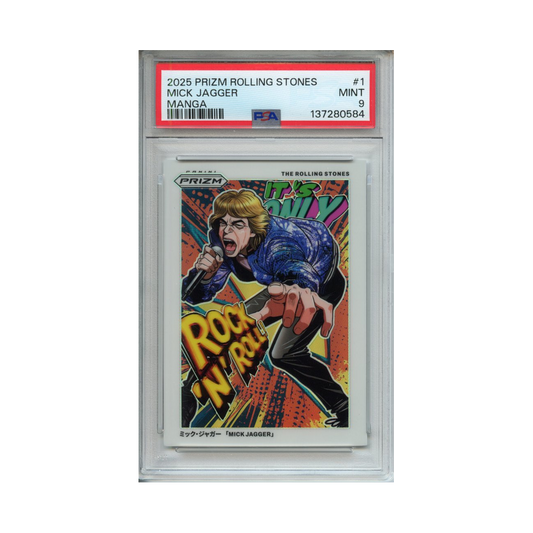 Mick-Jagger-Manga-2025-Prizm-Rolling-Stones--PSA-9-Vorderseite