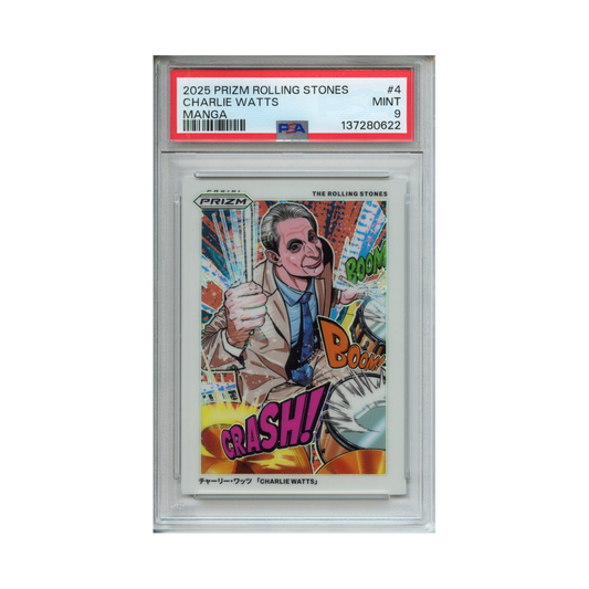 Charlie-Watts-Manga-2025-Prizm-Rolling-Stones-PSA-9-Vorderseite