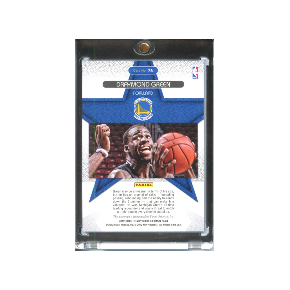 Draymond-Green-Autograph-Rookie-Roll-Call-/199-2012-Totally-Certified-Rückseite