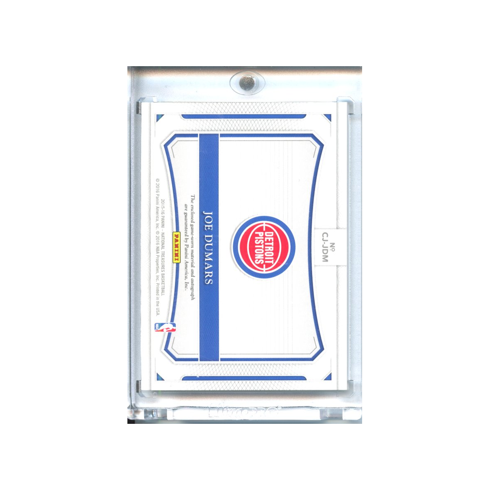 Joe-Dumars-Patch-Colossal-Autograph-/25-2015-National-Treasures-Rückseite