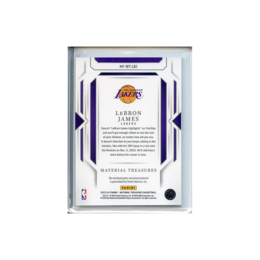 Lebron-James-Material-Treasures-Patch-/99-2023-National-Treasures-Rückseite