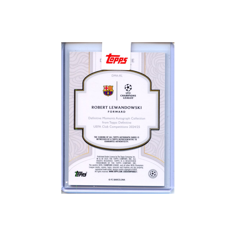 Robert-Lewandowski-Autograph-/5-2024-Definitve-Rückseite