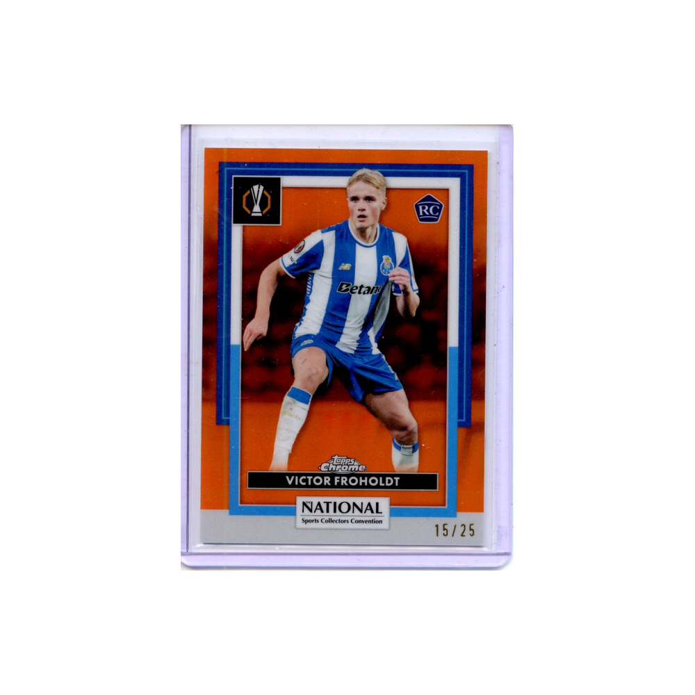 Victor-Froholdt-Orange-Refractor-/25-2025-Topps-Chrome-Vorderseite