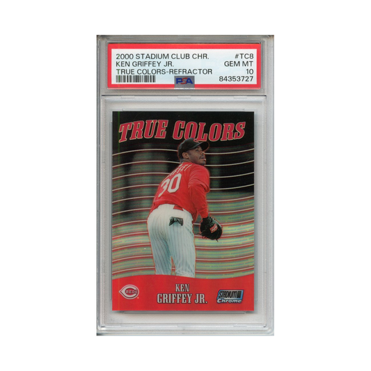 Ken-Griffey-Jr.-True-Colors-Refractor-2000-Stadium-Club-Chrome-PSA-10-Vorderseite