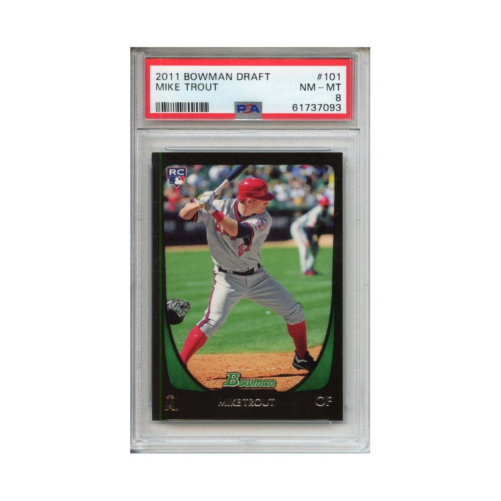 Mike-Trout-2011-Bowman-Draft-PSA-8-Vorderseite