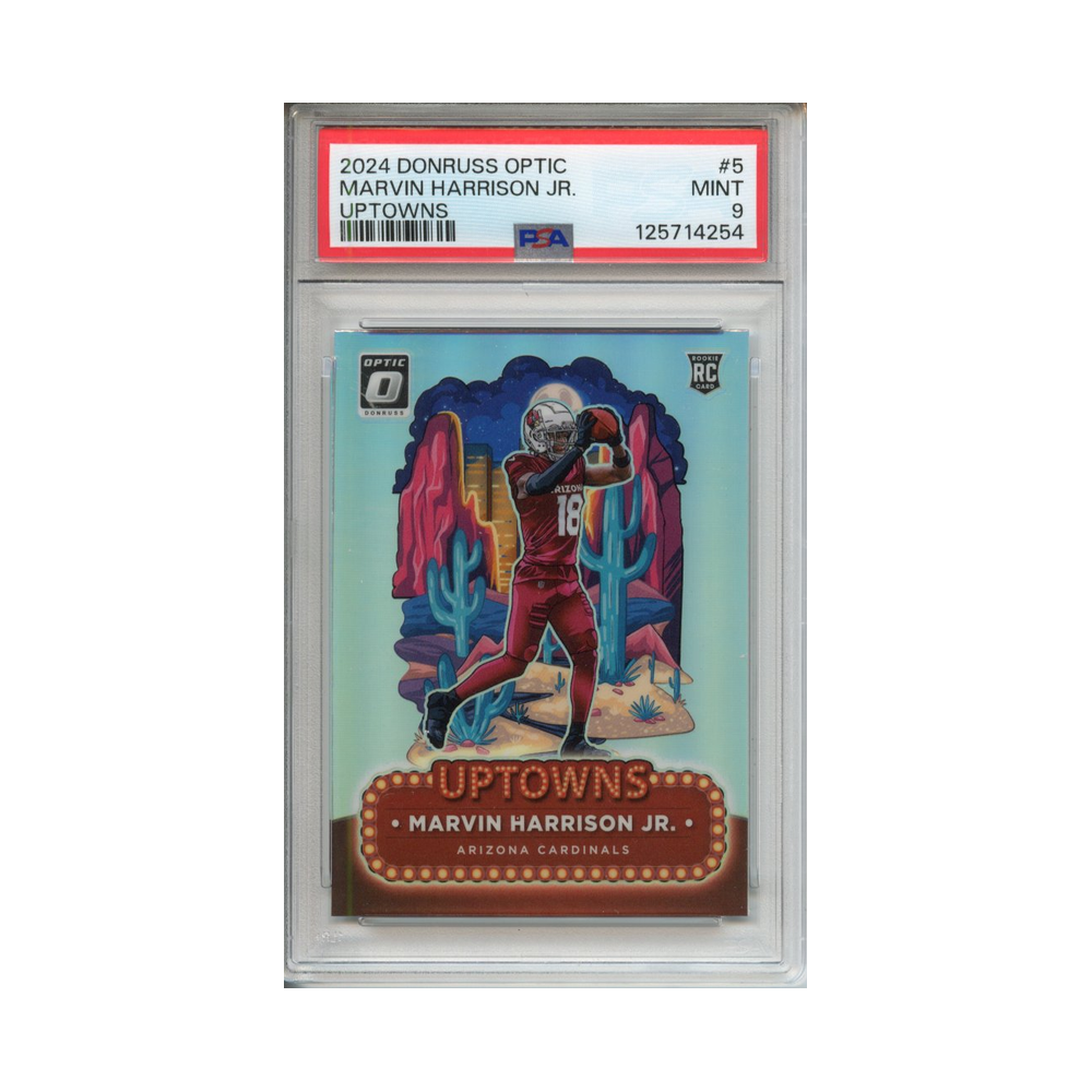 Marvin-Harrison-Jr.-Uptowns-2024-Donruss-Optic-PSA-9-Vorderseite