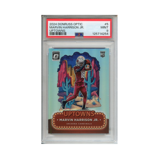 Marvin-Harrison-Jr.-Uptowns-2024-Donruss-Optic-PSA-9-Vorderseite
