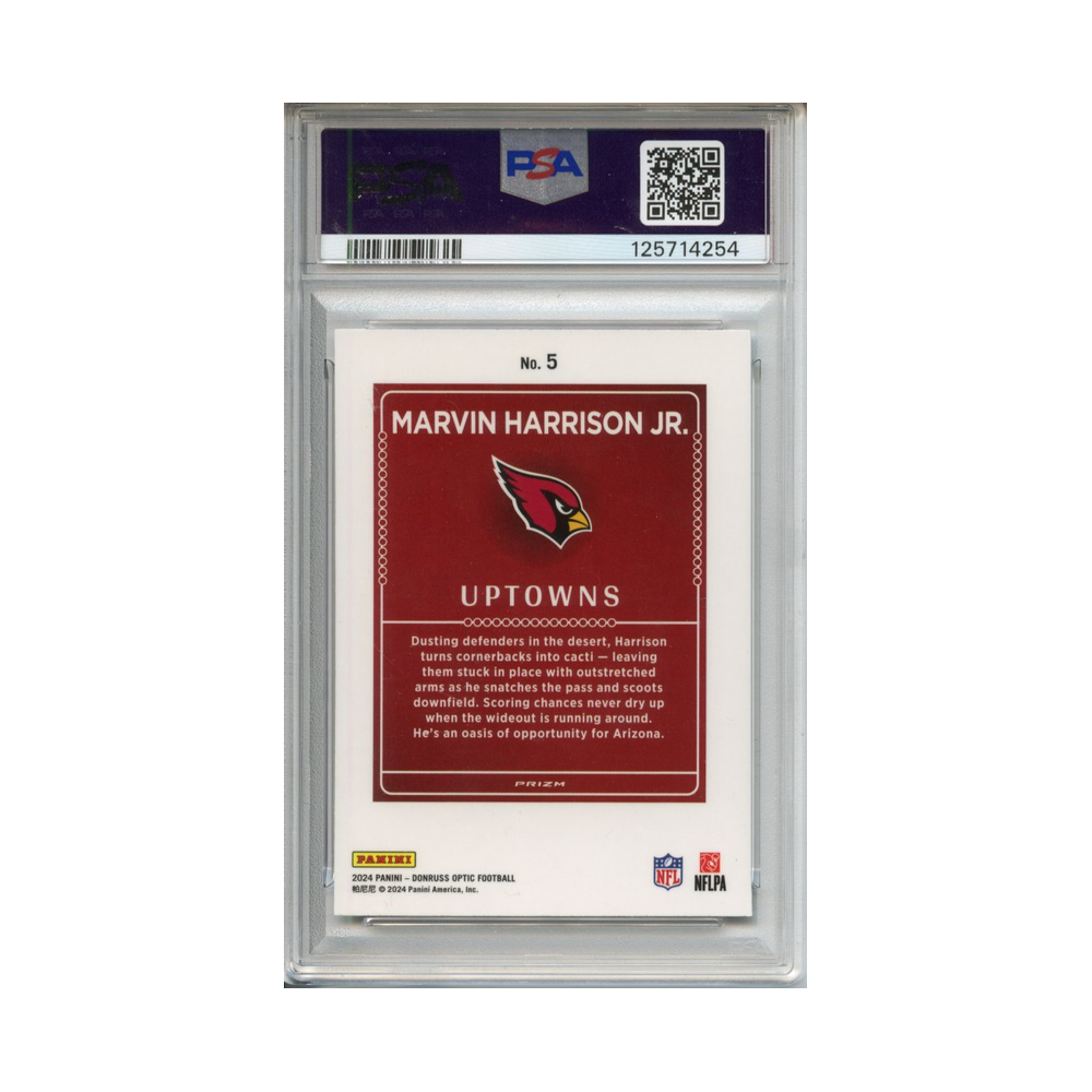 Marvin-Harrison-Jr.-Uptowns-2024-Donruss-Optic-PSA-9-Rückseite