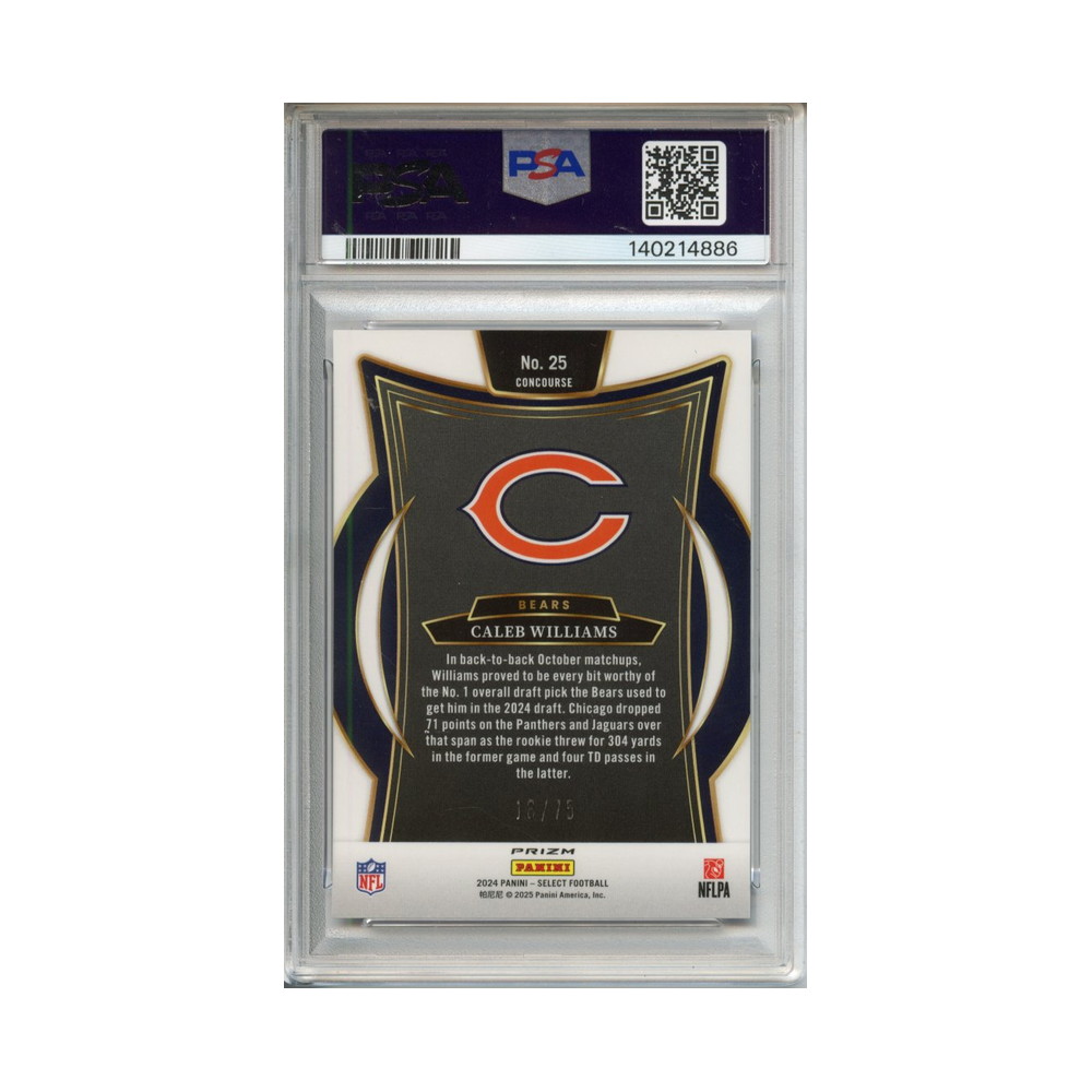 Caleb-Williams-Purple-Prizm-2024-Select-PSA-8-Rückseite