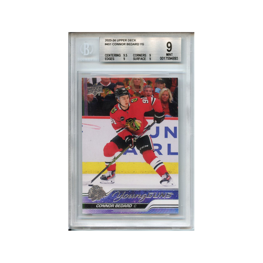 Connor-Bedard-Young-Guns-2023-24-Upper-Deck-BGS-9-Vorderseite