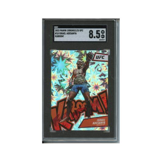 Israel-Adesanya-Kaboom!-2023-Panini-Chronicles-UFC-SGC-8.5-Vorderseite