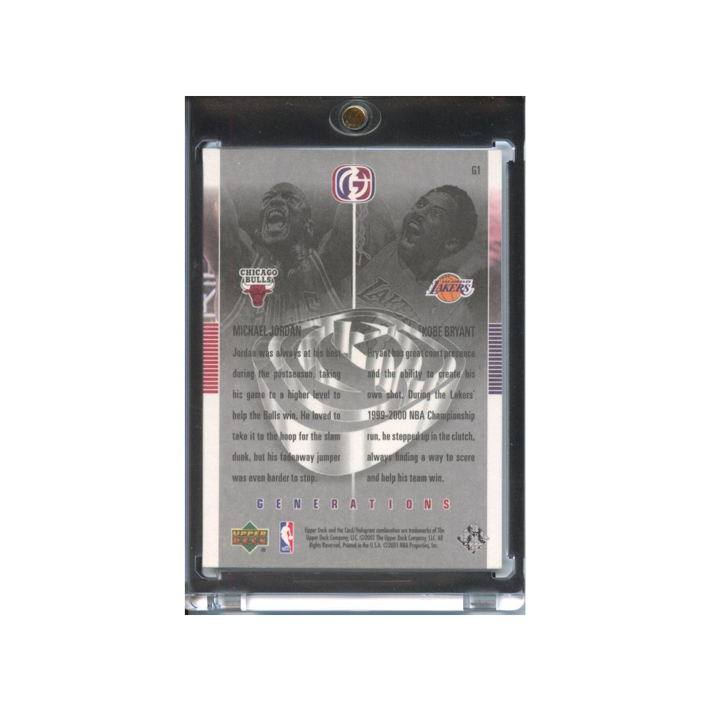 Michael-Jordan/Kobe-Bryant-Generations-2000-01-NBA-Legends-Rückseite