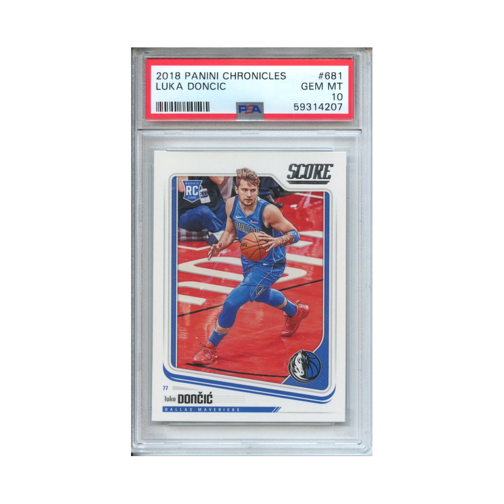 Luka-Doncic-2018-Panini-Chronicles-#1-PSA-10-Vorderseite